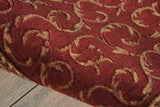 Nourison Somerset Floral Red 2' x 5'9" Area Rug, Easy Cleaning, Non Shedding, Bed Room, Living Room, Dining Room, Kitchen (2x6)
