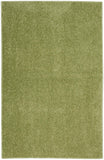 Nourison Essentials Indoor/Outdoor Green 2' x 4' Area Rug, Easy Cleaning, Non Shedding, Bed Room, Living Room, Dining Room, Backyard, Deck, Patio (2x4)