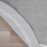 Nourison Essentials 6' x Round Grey/Ivory Contemporary Indoor/Outdoor Rug