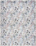Nourison Washables Floral Grey Multicolor 5'2" x 7' Area -Rug, Easy -Cleaning, Non Shedding, Bed Room, Living Room, Dining Room, Kitchen (5x7)" }