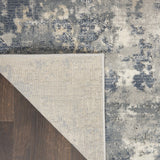 Nourison Concerto Abstract Grey/Beige 3'9" x 5'9" Area -Rug, Easy -Cleaning, Non Shedding, Bed Room, Living Room, Dining Room, Kitchen (4x6)