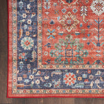 Nourison Fulton Traditional Rust 5' x 7' Area -Rug, Easy -Cleaning, Non Shedding, Bed Room, Living Room, Dining Room, Kitchen (5x7)