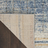 Nourison Concerto Abstract Blue 2'2" x 10' Area -Rug, Easy -Cleaning, Non Shedding, Bed Room, Living Room, Dining Room, Kitchen (2x10)