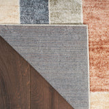 Nourison Astra Machine Washable Geometric Multicolor 4' x 6' Area -Rug, Easy -Cleaning, Non Shedding, Bed Room, Living Room, Dining Room, Kitchen (4x6)