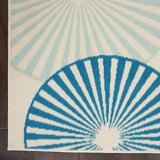 Nourison GRF20 Grafix Contemporary Geometric Ivory/Multi Area Rug 3'9"X5'9", 3'9" x 5'9"