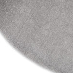Nourison Essentials Solid Contemporary Silver Grey 4' Round Area Rug , 4' X Round