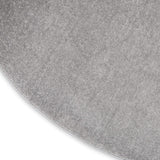 Nourison Essentials Solid Contemporary Silver Grey 4' Round Area Rug , 4' X Round
