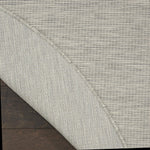 Nourison Positano 8' x Round Light Gray Fabric Modern Area Rug (8' Round)
