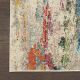 Nourison Celestial Abstract Ivory/Multicolor 2'2" x 7'6 Area Rug, Easy Cleaning, Non Shedding, Bed Room, Living Room, Dining Room, Kitchen (2x8)