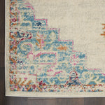 Nourison Passion Transitional Grey/Multi 2'2" x 7'6" Area -rug, Easy -cleaning, Non Shedding, Bed Room, Living Room, Dining Room, Kitchen (2x8)