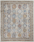 Nourison Concerto Bohemian Grey/Multi 6'7" x 9'6" Area -Rug, Easy -Cleaning, Non Shedding, Bed Room, Living Room, Dining Room, Kitchen (7x10)