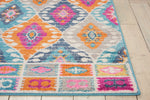 Nourison Passion Tribal Multicolor 3'9" x 5'9" Area -Rug, Easy -Cleaning, Non Shedding, Bed Room, Living Room, Dining Room, Kitchen (4x6)