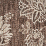 Nourison Garden Oasis Indoor/Outdoor Mocha 5' x 7' Area Rug, Easy-Cleaning, Non Shedding, Bed Room, Living Room, Dining Room, Backyard, Deck, Patio (5x7)