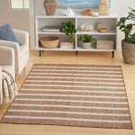 Nourison Positano Indoor/Outdoor Jute Ivory 4' x 6' Area Rug, Easy Clean, Non Shedding, Bedroom, Living Room, Dining Room, Deck, Backyard, Patio