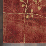 Nourison Somerset Rustic Flame 2' x 2'9" Area-Rug, Easy-Cleaning, Non Shedding, Bed Room, Living Room, Dining Room, Kitchen (2x3)