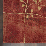 Nourison Somerset Rustic Flame 2' x 2'9" Area-Rug, Easy-Cleaning, Non Shedding, Bed Room, Living Room, Dining Room, Kitchen (2x3)
