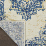 Nourison Grafix 2'3" x 12' White Transitional Indoor Rug