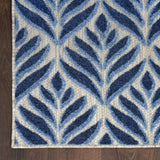 Nourison Aloha Indoor/Outdoor Blue 2'8" x 4' Area -Rug, Easy -Cleaning, Non Shedding, Bed Room, Living Room, Dining Room, Kitchen (3x4)
