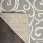 Nourison Grafix Bohemian Grey 7'10" x 9'10" Area -rug, Easy -cleaning, Non Shedding, Bed Room, Living Room, Dining Room, Kitchen (8x10)