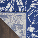 Nourison Whimsicle Floral Navy 7' x 10' Area Rug, Easy Cleaning, Non Shedding, Bed Room, Living Room, Dining Room, Kitchen (7x10)