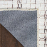 Nourison Washables Geometric Ivory 2'2" x 8' Area -rug, Easy -cleaning, Non Shedding, Bed Room, Living Room, Dining Room, Kitchen (2x8)