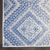 Nourison Whimsicle Tribal Ivory Blue 4' x 6' Area Rug, Easy Cleaning, Non Shedding, Bed Room, Living Room, Dining Room, Kitchen (4x6)