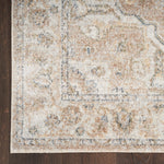 Nourison Astra Machine Washable 3'3" x 5' Beige Vintage Indoor Rug