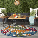Nourison Aloha Indoor/Outdoor Multicolor 4' x ROUND Area Rug (4 Round)