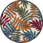 Nourison Aloha Indoor/Outdoor Multicolor 4' x ROUND Area Rug (4 Round)