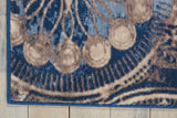 Nourison Somerset Geometric Denim 2' x 5'9" Area Rug, Easy Clean, Non Shedding, Bed Room, Living Room, Dining Room, Kitchen (2x6)