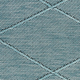 Nourison Practical Solutions Outdoor Aqua 2'2" x 8' Area Rug, Easy Cleaning, Non Shedding, Bed Room, Living Room, Dining Room, Deck, Backyard, Patio (2x8)
