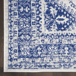 Nourison Whimsicle Traditional Ivory Navy 2' x 3' Area Rug, Easy Cleaning, Non Shedding, Bed Room, Living Room, Dining Room, Kitchen (2x3)