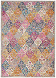 Nourison Passion Transitional Multicolor 3'9" x 5'9" Area -rug, Easy -cleaning, Non Shedding, Bed Room, Living Room, Dining Room, Kitchen (4x6)