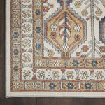 Nourison Concerto Bohemian Ivory/Multi 3'9" x 5'9" Area -Rug, Easy -Cleaning, Non Shedding, Bed Room, Living Room, Dining Room, Kitchen (4x6)
