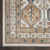 Nourison Concerto Bohemian Ivory/Multi 3'9" x 5'9" Area -Rug, Easy -Cleaning, Non Shedding, Bed Room, Living Room, Dining Room, Kitchen (4x6)