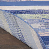 Nourison Whimsicle Abstract Blue Multicolor 8' x Round Area Rug, Easy Cleaning, Non Shedding, Bed Room, Living Room, Dining Room, Kitchen (8 Round)