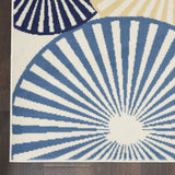 Nourison Grafix 5'3" x 7'3" White Contemporary Indoor Rug Polypropylene