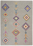 Nourison Passion Bohemian Grey/Multi 2'2" x 7'6" Area -Rug, Easy -Cleaning, Non Shedding, Bed Room, Living Room, Dining Room, Kitchen (2x8)