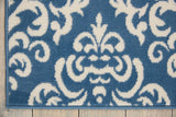 Nourison Grafix Vintage Blue 5'3'' x 7'3'' Area-Rug, Easy-Cleaning, Non Shedding, Bed Room, Living Room, Dining Room, Kitchen (5x7)