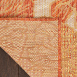 Nourison Garden Oasis Coral 6' x 9' Area Rug Easy Clean, Non Shedding, Bed Room, Living Room, Dining Room, Kitchen (6' x 9')