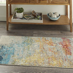 Nourison Celestial Modern Abstract Sealife 3' x 5' Area-Rug, Easy-Cleaning, Non Shedding, Bed Room, Living Room, Dining Room, Kitchen (3x5)