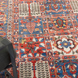 Nourison Fulton Vintage Red 5' x 7' Area Rug, Easy-Cleaning, Non Shedding, Bed Room, Living Room, Dining Room, Kitchen (5x7)