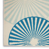 Nourison GRF20 Grafix Contemporary Geometric Ivory/Multi Area Rug 3'9"X5'9", 3'9" x 5'9"