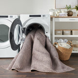 Nourison Washables Abstract Ivory Grey 2'2" x 10' Area Rug, Easy Clean, Non Shedding, Bed Room, Living Room, Dining Room, Kitchen (2x10)