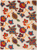 Nourison Aloha Indoor/Outdoor Modern Multicolor 3'6" x 5'6" Area Rug, Easy Cleaning, Non Shedding, Bed Room, Living Room, Dining Room, Kitchen (4x6)