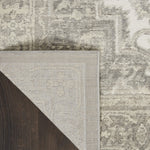 Nourison Cyrus Bohemian Ivory/Grey 2'6" x 4' Area Rug, Easy Clean, Non Shedding, Bed Room, Living Room, Dining Room, Kitchen (3x4)