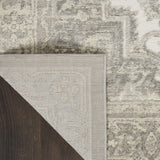 Nourison Cyrus Bohemian Ivory/Grey 2'6" x 4' Area Rug, Easy Clean, Non Shedding, Bed Room, Living Room, Dining Room, Kitchen (3x4)