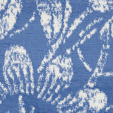 Nourison Whimsicle Floral Blue 5' x Round Area Rug, Easy Cleaning, Non Shedding, Bed Room, Living Room, Dining Room, Kitchen (5 Round)