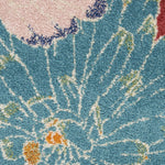 Nourison Allur Red Multicolor 5'3" x 7'3" Area Rug, Modern, Floral, Bed Room, Living Room, Dining Room, Kitchen, Easy Cleaning, Non Shedding, (5' x 7')