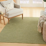 Nourison Positano Indoor/Outdoor Green 5' x 7' Area Rug, Easy Cleaning, Non Shedding, Bed Room, Living Room, Dining Room, Backyard, Deck, Patio (5x7)